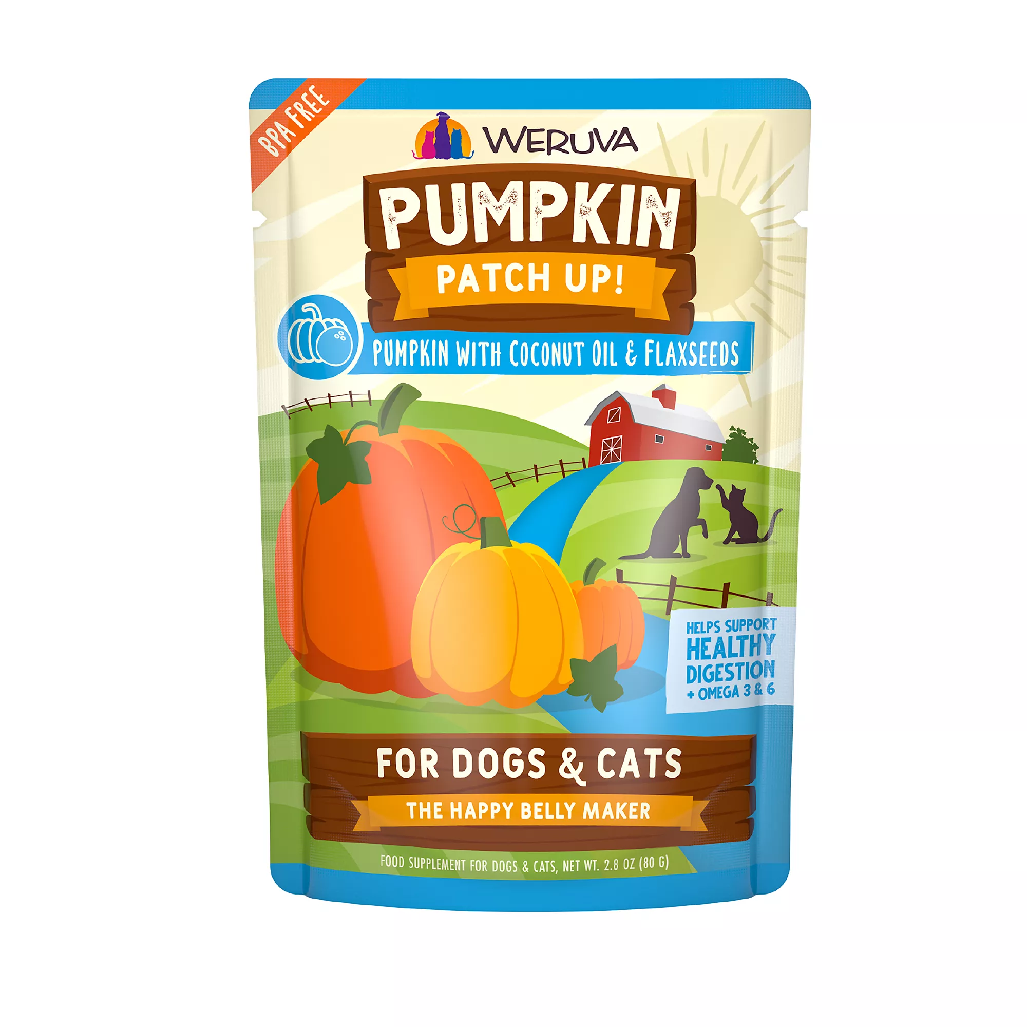 Pumpkin Patch Up! Supplement for Cats and Dogs - 2.8 oz, Pureed Pumpkin