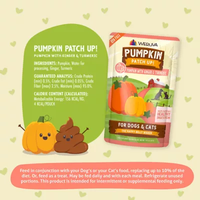 Product Weruva Pumpkin Patch Up! Supplement for Cats and Dogs - Digestive Support, Pureed Pumpkin, 1.05 OZ
