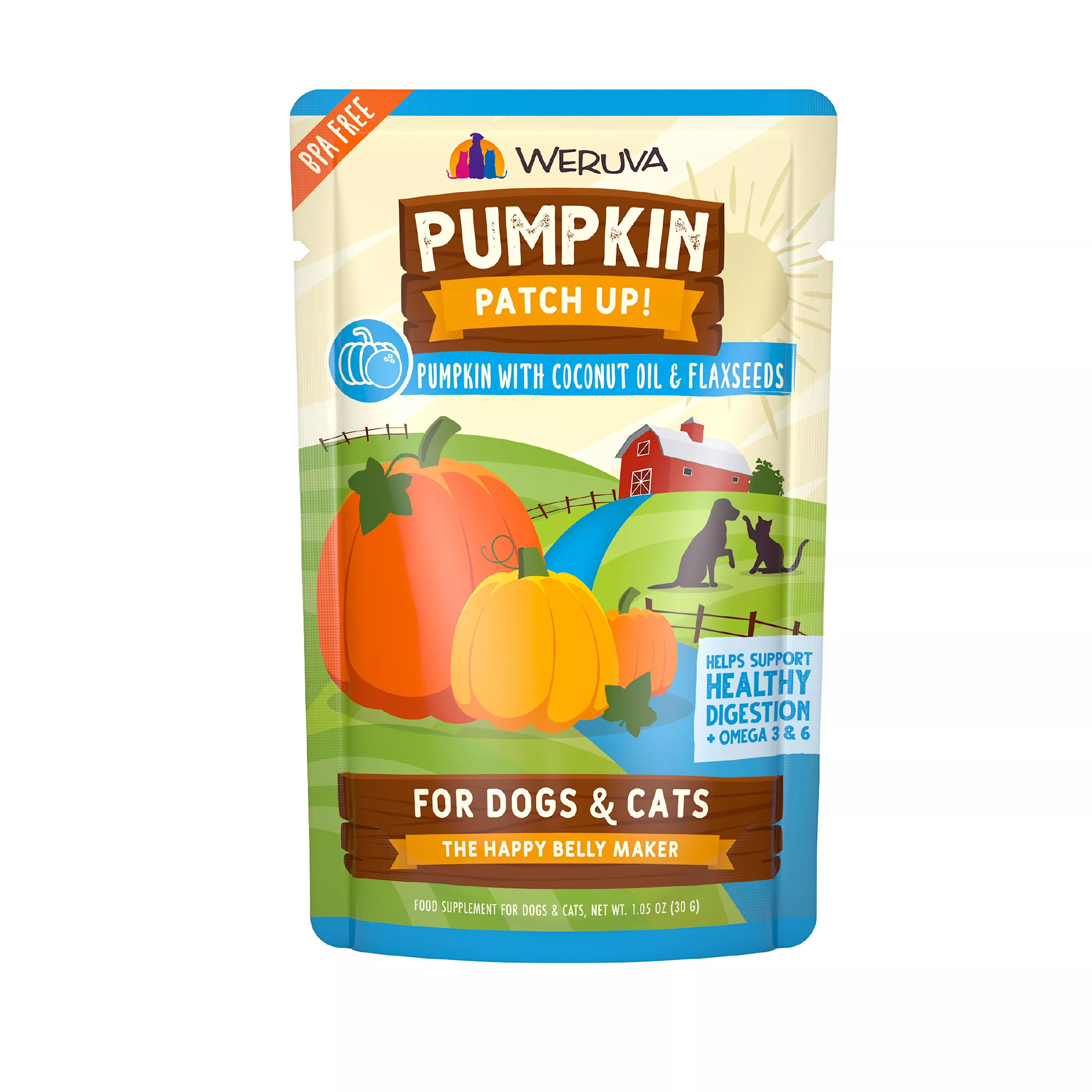 Pumpkin Patch Up! Supplement for Cats and Dogs - 1.05 oz, Pureed Pumpkin