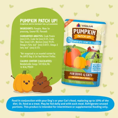 Pumpkin Patch Up Supplement for Cats and Dogs 1.05 oz Pureed Pumpkin