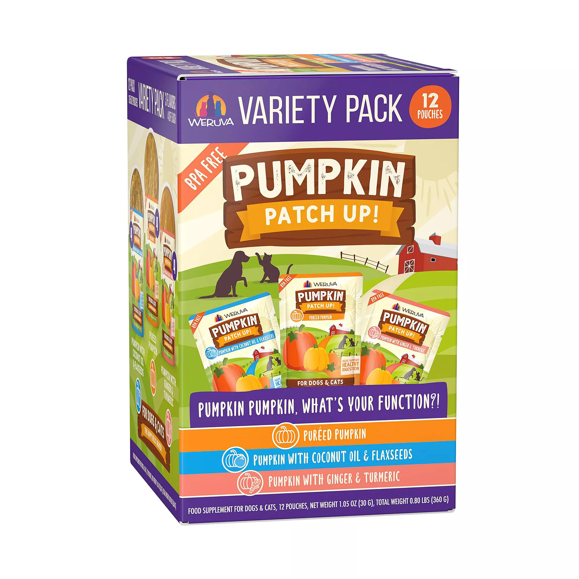 Pumpkin Patch Up! Supplement for Cats and Dogs - Variety Pack, 12ct