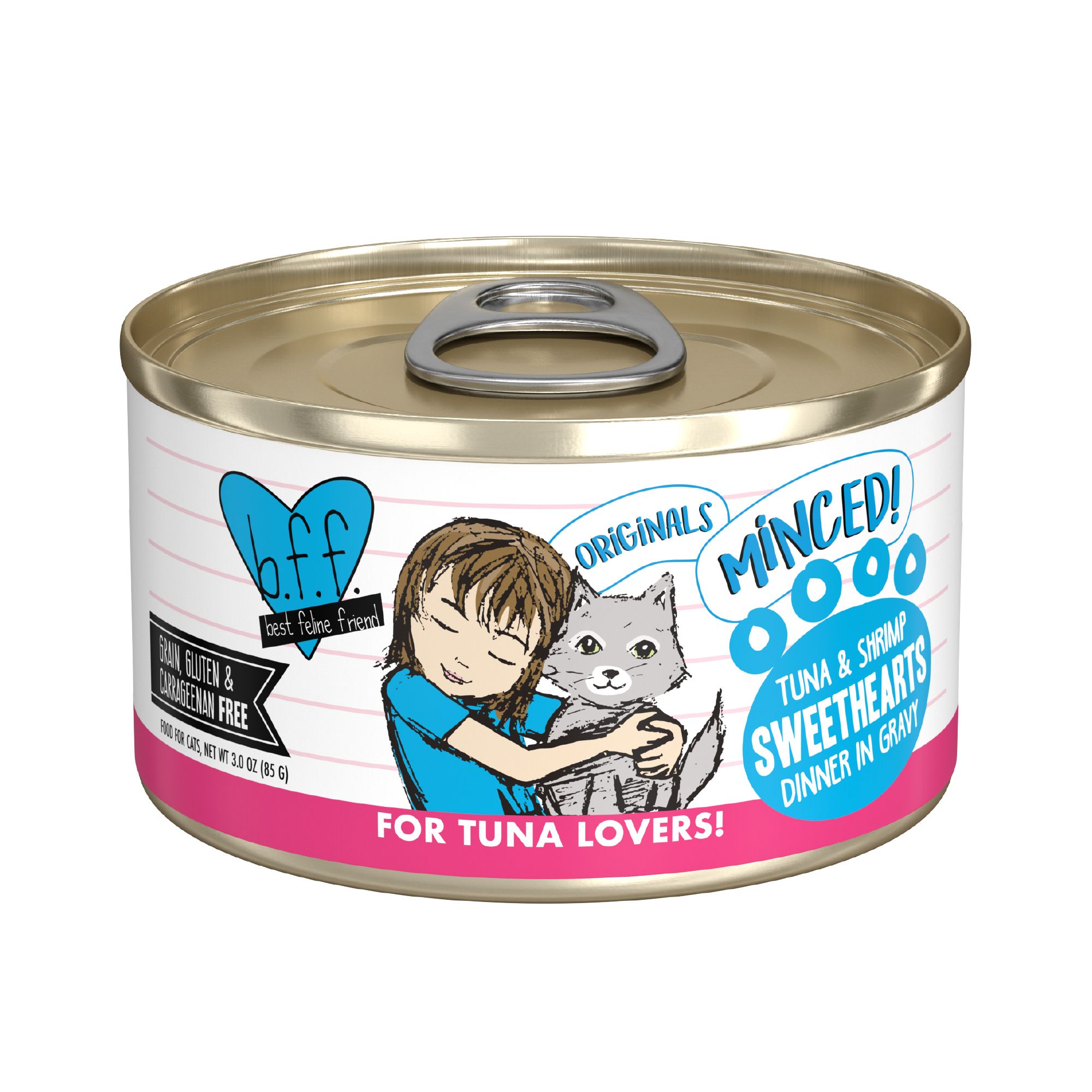 B.F.F. Originals Minced For Tuna Lovers Wet Cat Food 3 oz