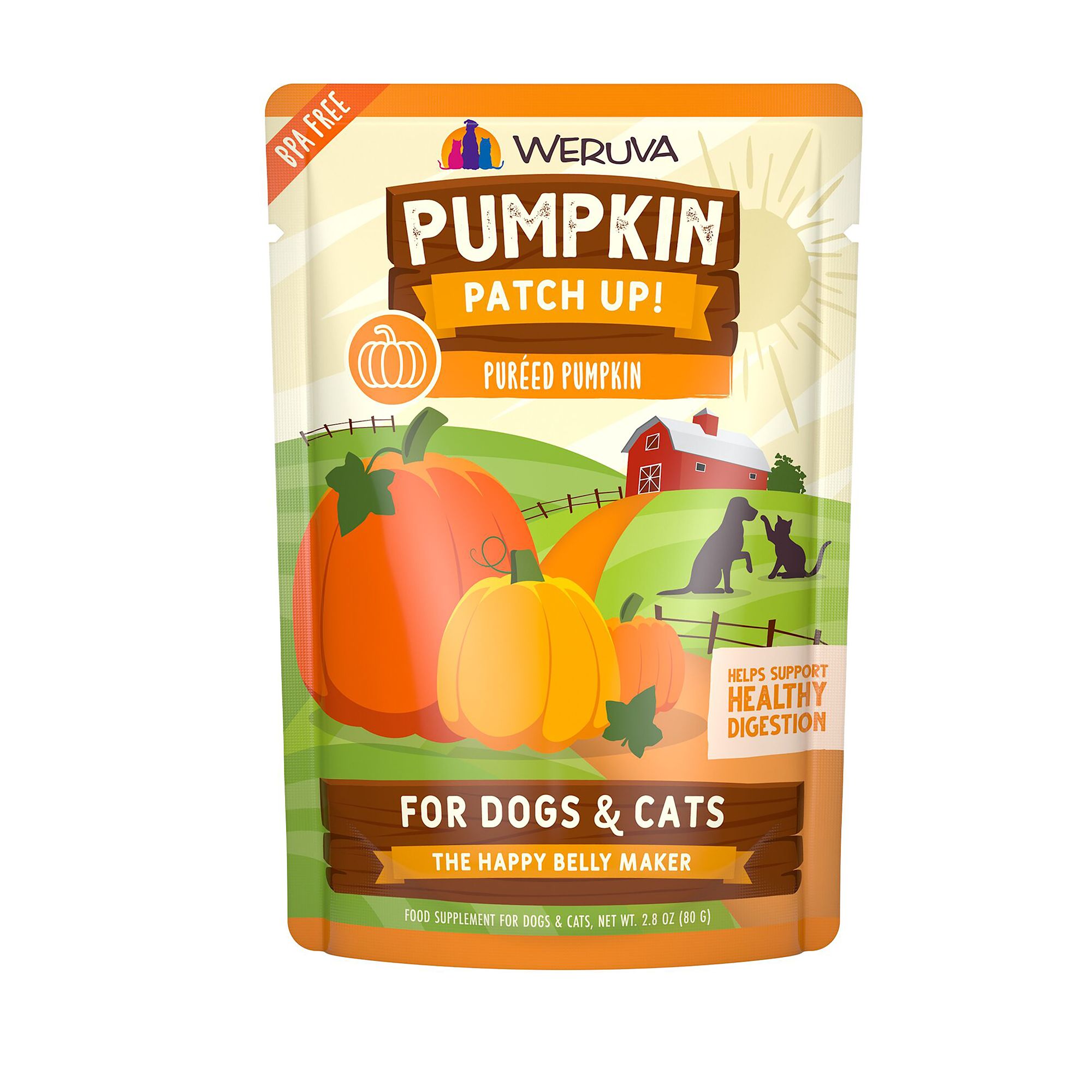 Pumpkin Patch Up Supplement for Cats and Dogs 2.8 oz Pureed