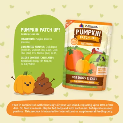 Product Weruva Pumpkin Patch Up! Supplement for Cats and Dogs - Digestive Support, Pureed Pumpkin, 2.8 OZ