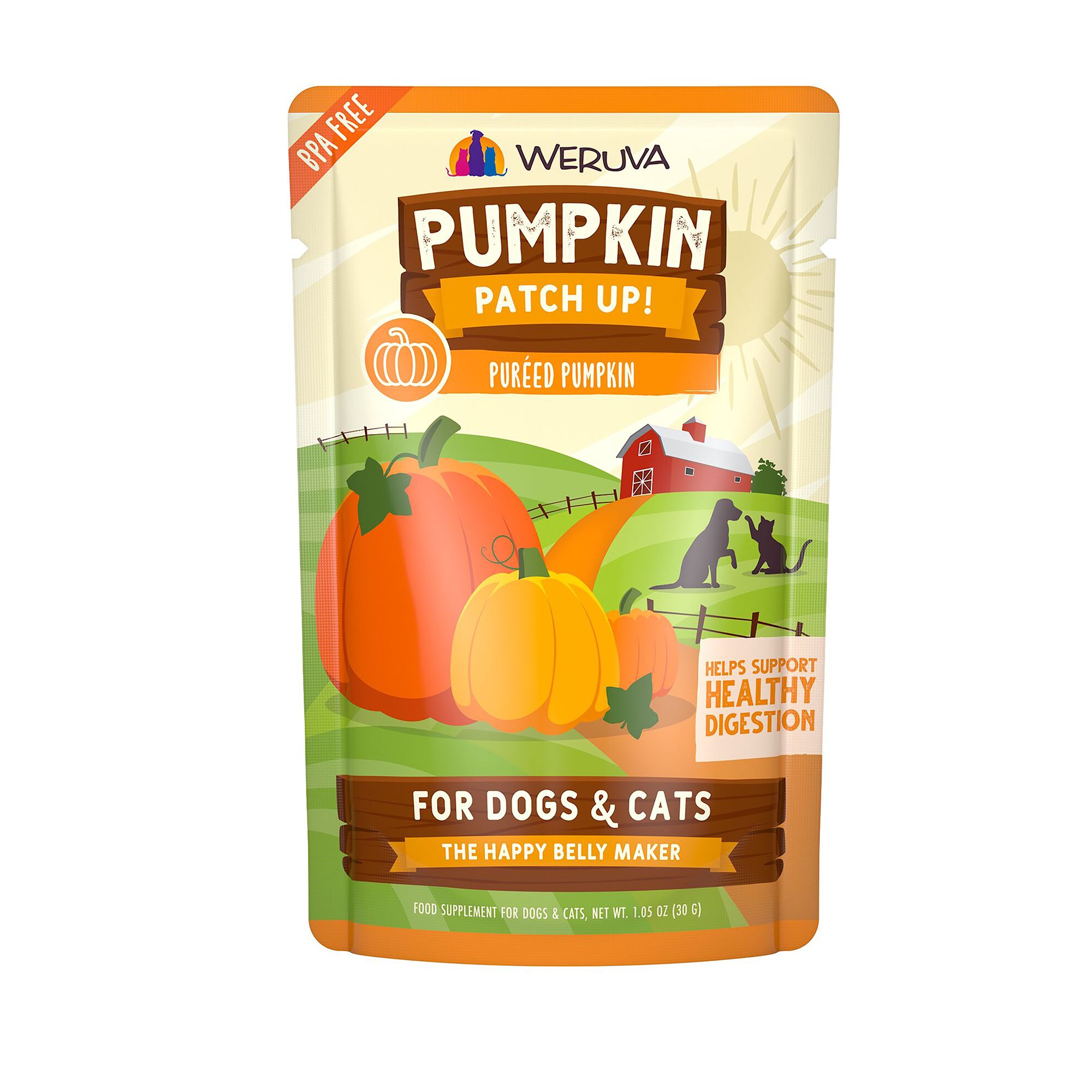 Pumpkin Patch Up! Supplement for Cats and Dogs - 1.05 oz, Pureed Pumpkin