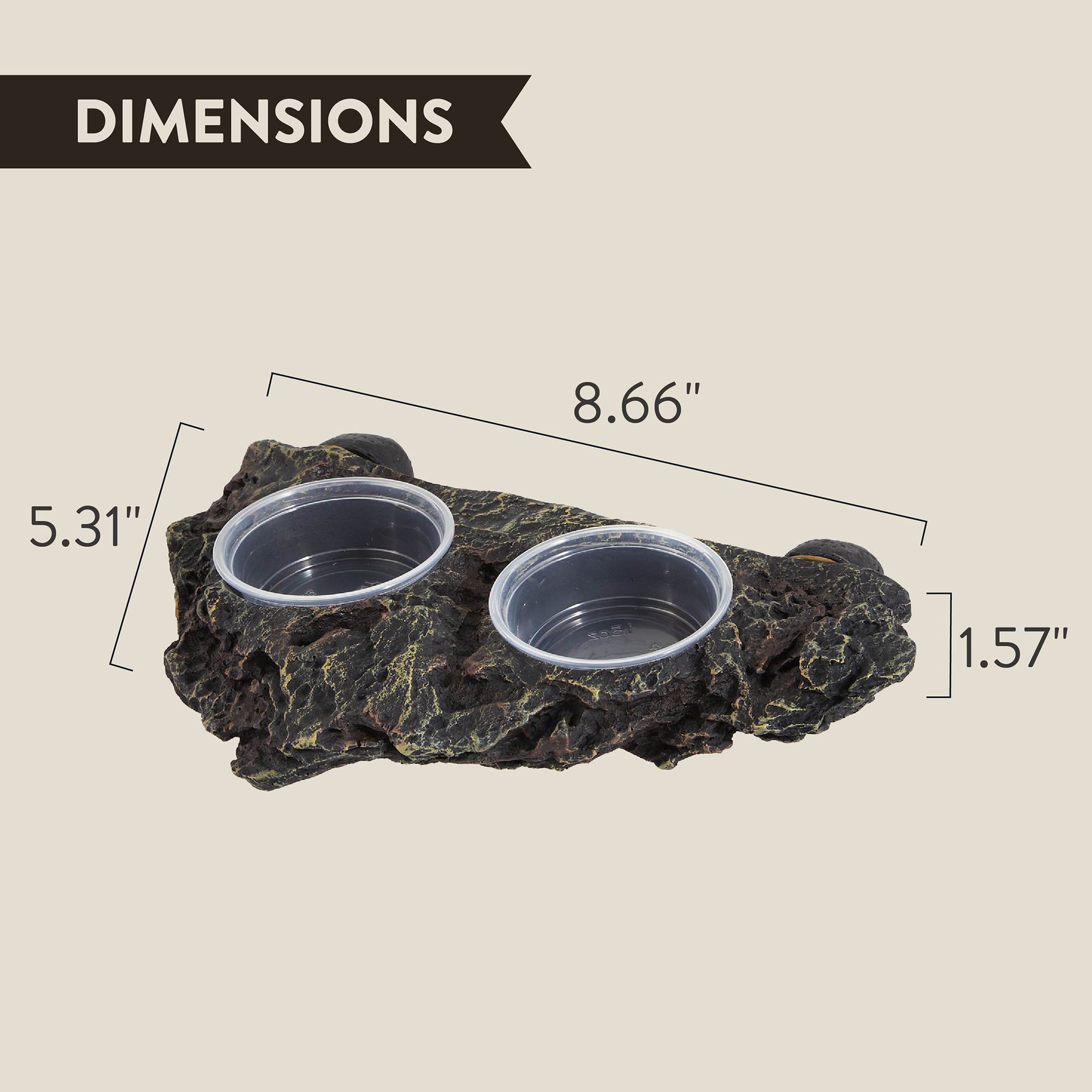 Thrive Magnetic Feeding Ledge - Gecko Feeding Ledge - thumbnail 2