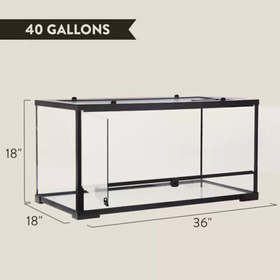 Product Thrive Open Glass Reptile Terrarium - 40 Gallon