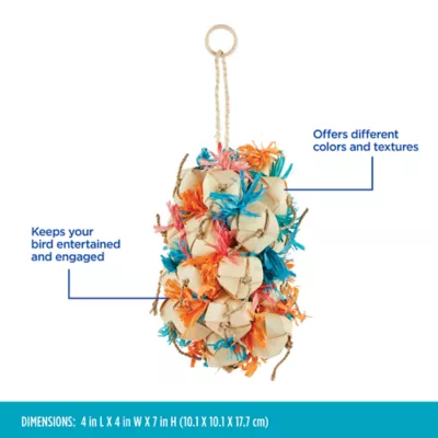 Product All Living Things® Palm Leaf Crunchy Grape Bird Toy