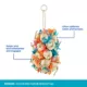 Product All Living Things® Palm Leaf Crunchy Grape Bird Toy