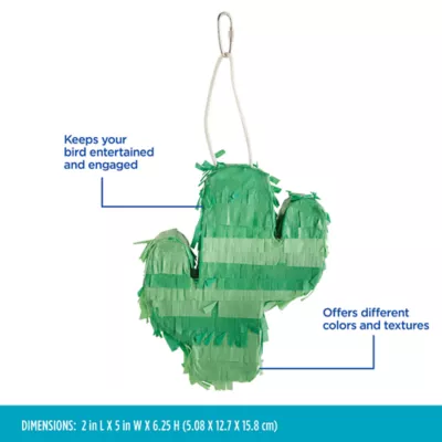 Product All Living Things® Things Cactus Pinata Bird Toy