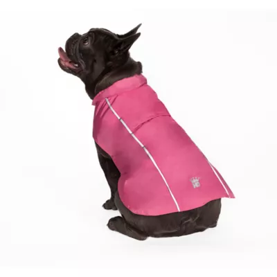 Product Hip Doggie Pink Hoodless Dog Raincoat with Lining