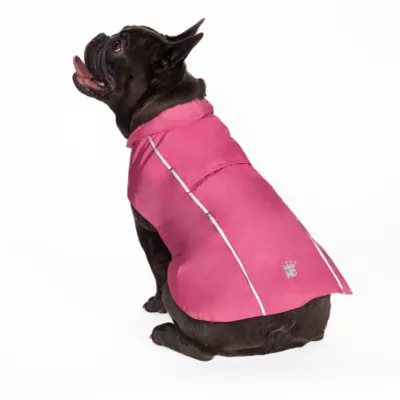 Hip Doggie Pink Hoodless Dog Raincoat with Lining - Image 3