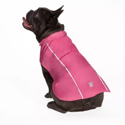 Product Hip Doggie Pink Hoodless Dog Raincoat with Lining