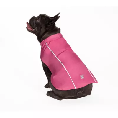 Product Hip Doggie Pink Hoodless Dog Raincoat with Lining