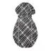 Hip Doggie Hooded Black & Tan Plaid Reversible Dog Raincoat image thumbnail 3