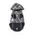 Hip Doggie Hooded Black & Tan Plaid Reversible Dog Raincoat image thumbnail 4