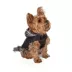 Hip Doggie Hooded Black & Tan Plaid Reversible Dog Raincoat image thumbnail 5