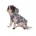 Hip Doggie Hooded Black & Tan Plaid Reversible Dog Raincoat image thumbnail 6