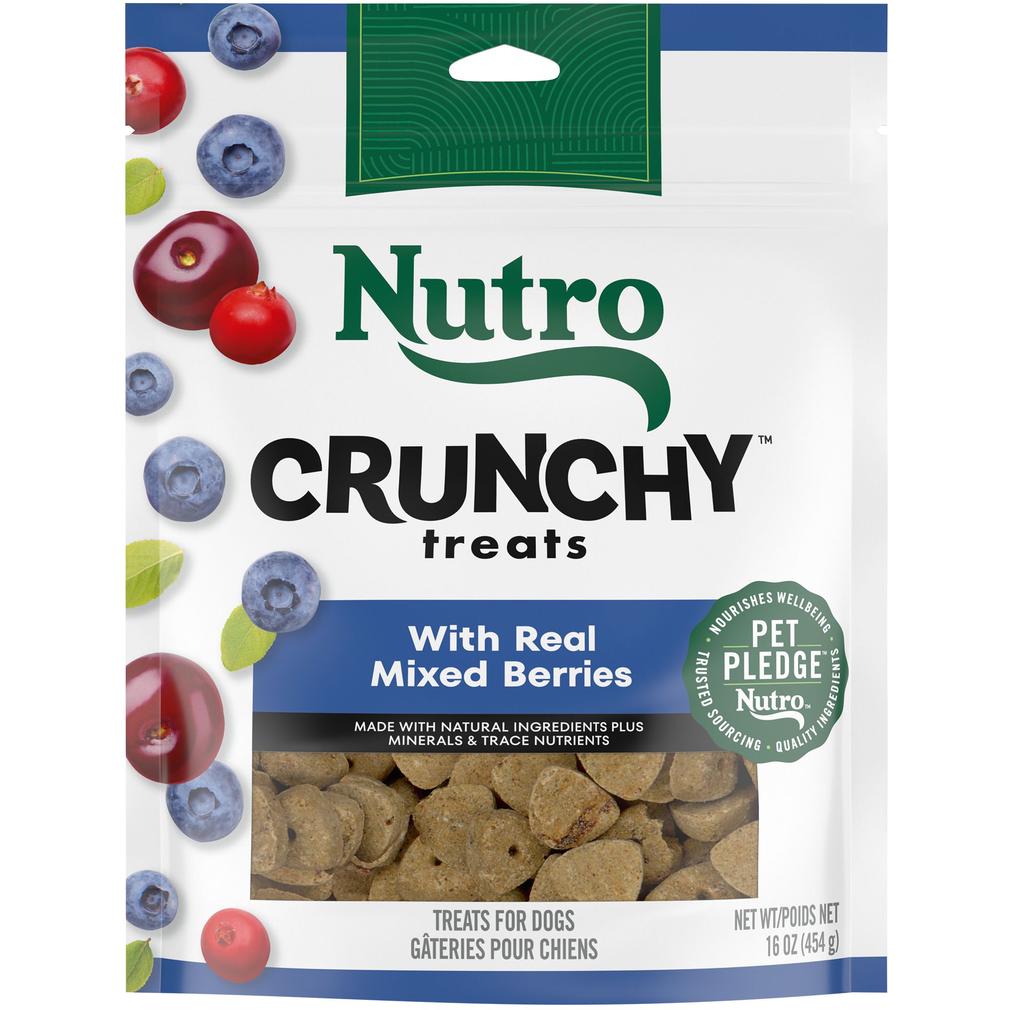 NUTRO Crunchy Adult Dog Treats Mixed Berry