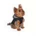 Hip Doggie Hooded Black & Tan Plaid Reversible Dog Raincoat image thumbnail 5