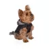 Hip Doggie Hooded Black & Tan Plaid Reversible Dog Raincoat image thumbnail 5