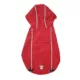 Product Hip Doggie Hooded Red & Umbrella Print Reversible Dog Raincoat