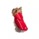 Product Hip Doggie Hooded Red & Umbrella Print Reversible Dog Raincoat