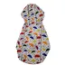 Hip Doggie Hooded Red & Umbrella Print Reversible Dog Raincoat image thumbnail 3