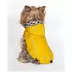 Hip Doggie Hooded Yellow & Duck Prink Reversible Dog Raincoat image thumbnail 5