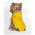 Hip Doggie Hooded Yellow & Duck Prink Reversible Dog Raincoat image thumbnail 5