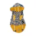 Hip Doggie Hooded Yellow & Duck Prink Reversible Dog Raincoat image thumbnail 4