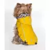 Hip Doggie Hooded Yellow & Duck Prink Reversible Dog Raincoat image thumbnail 5