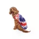Product Hip Doggie Ivory Ella Americana Patriotic Tie-Dyed Patriotic Dog Tank