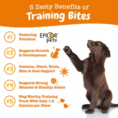 Product Zesty Paws All-In-One Training Bites All Life Stage Dog Training Treats - Bacon