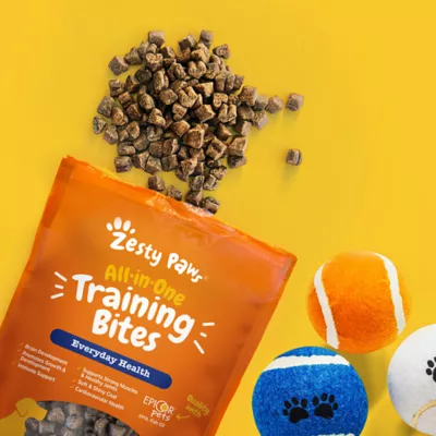 Product Zesty Paws All-In-One Training Bites All Life Stage Dog Training Treats - Peanut Butter