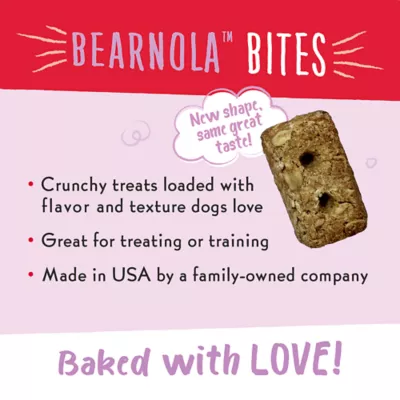 Product Charlee Bear Bearnola Bites Crunchy All Life Stage Dog Treats - Peanut Butter