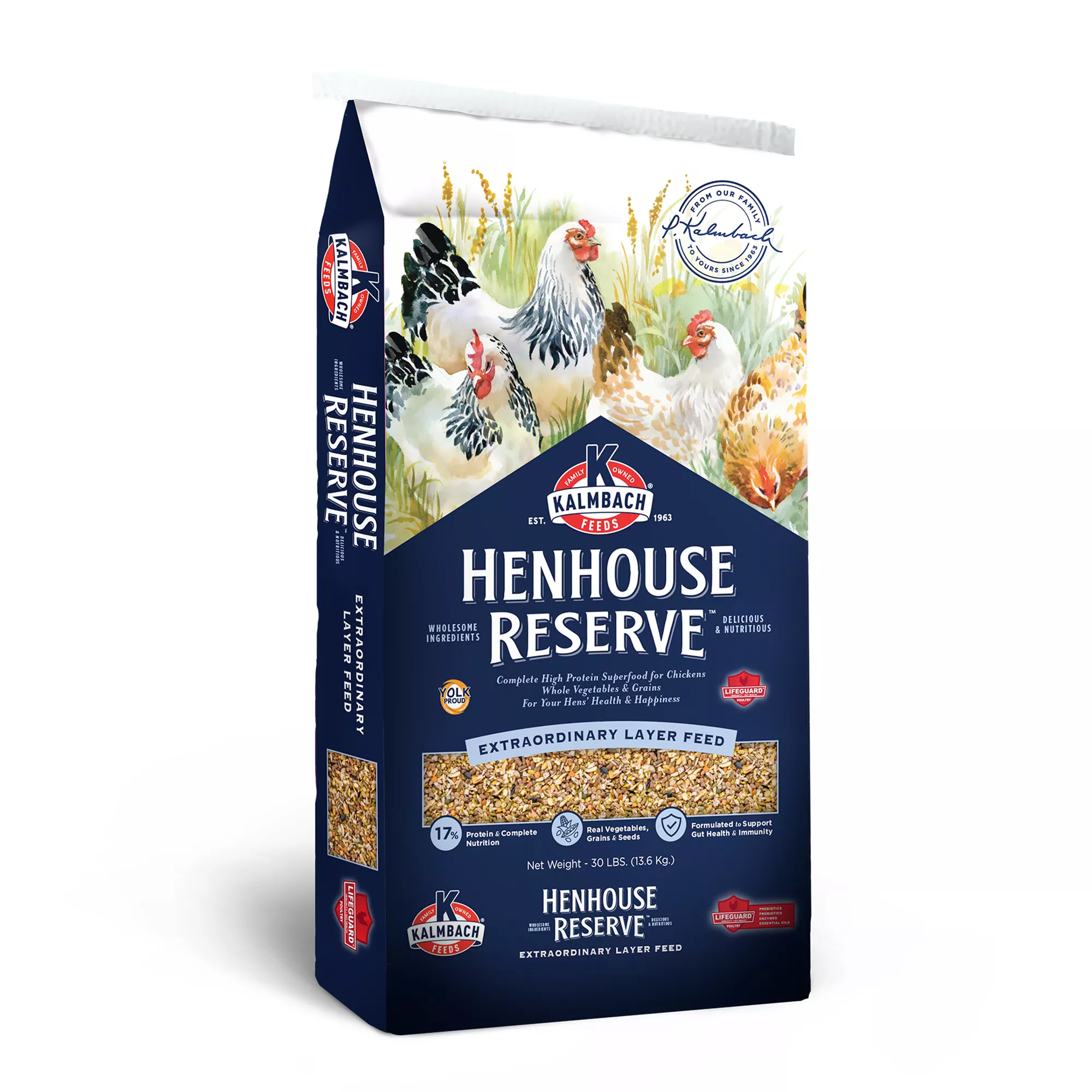 Kalmbach Feeds® Henhouse Reserve® Extraordinary 17% Layer Feed