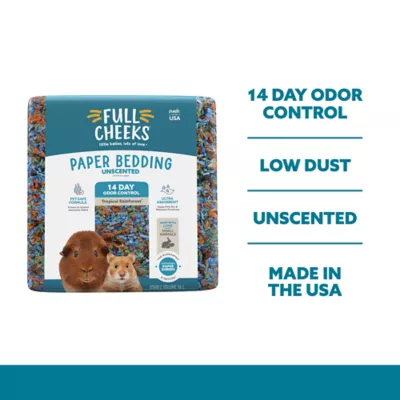 Product Full Cheeks™ Odor Control Small Pet Paper Bedding - Tropical Rainforest
