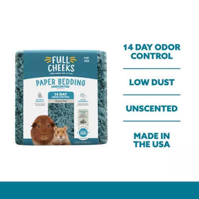 Product Full Cheeks™ Odor Control Small Pet Paper Bedding - Classic Teal