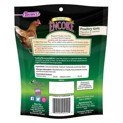 Product Brown's Encore Natural Poultry & Chicken Grit