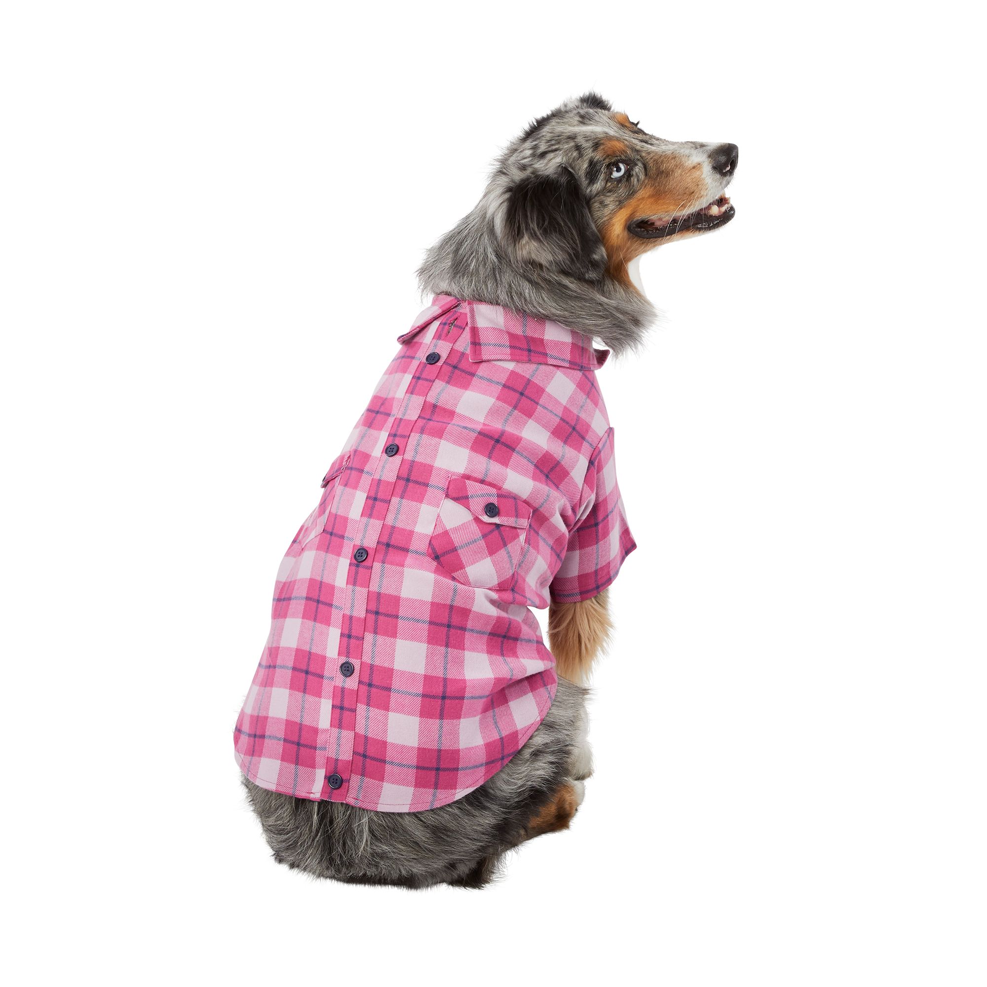 Top Paw® Plaid Print Dog Shacket dog Jackets & Coats PetSmart