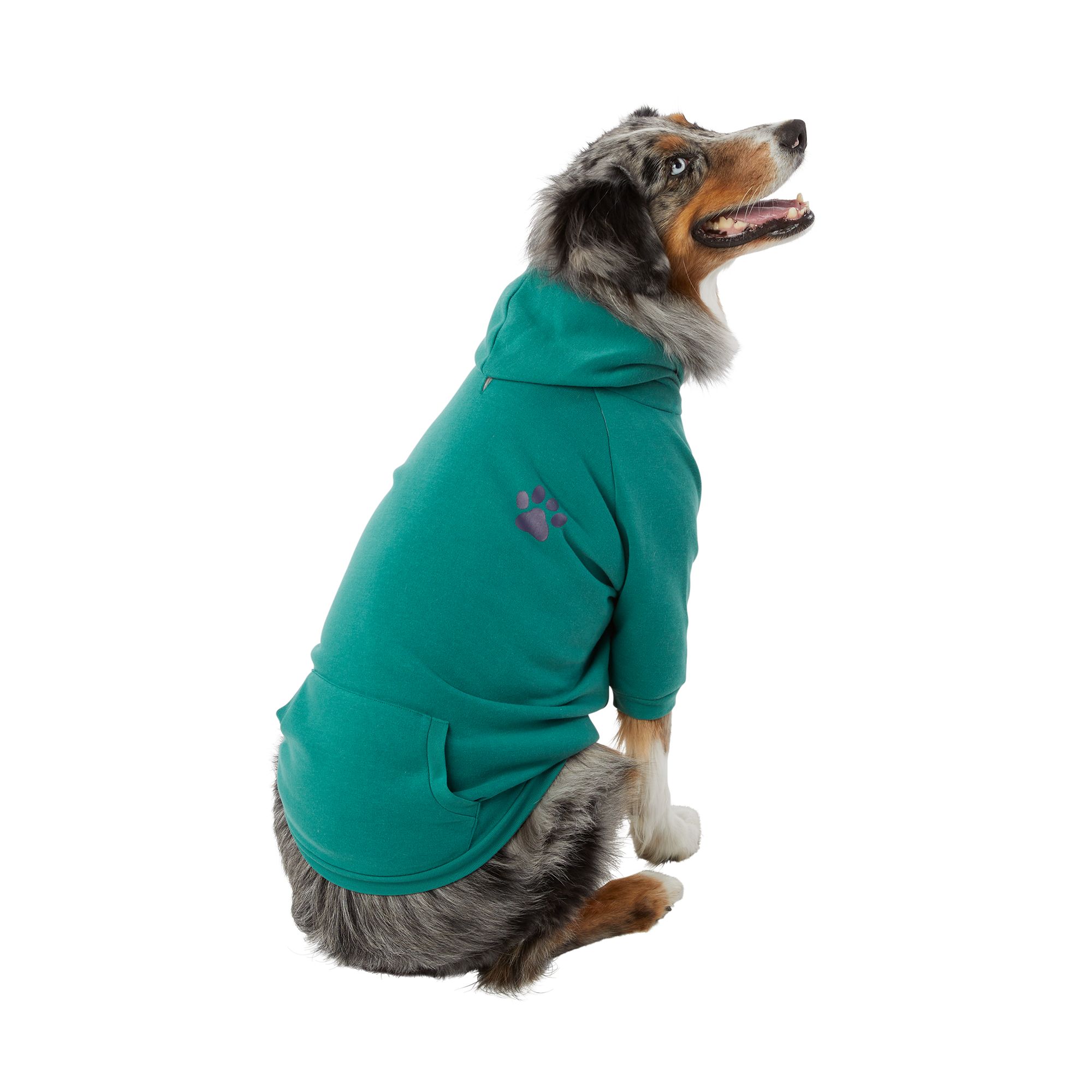 Large Dog Clothes Fashion Casual Hooded Sweatshirt Brushed Warm