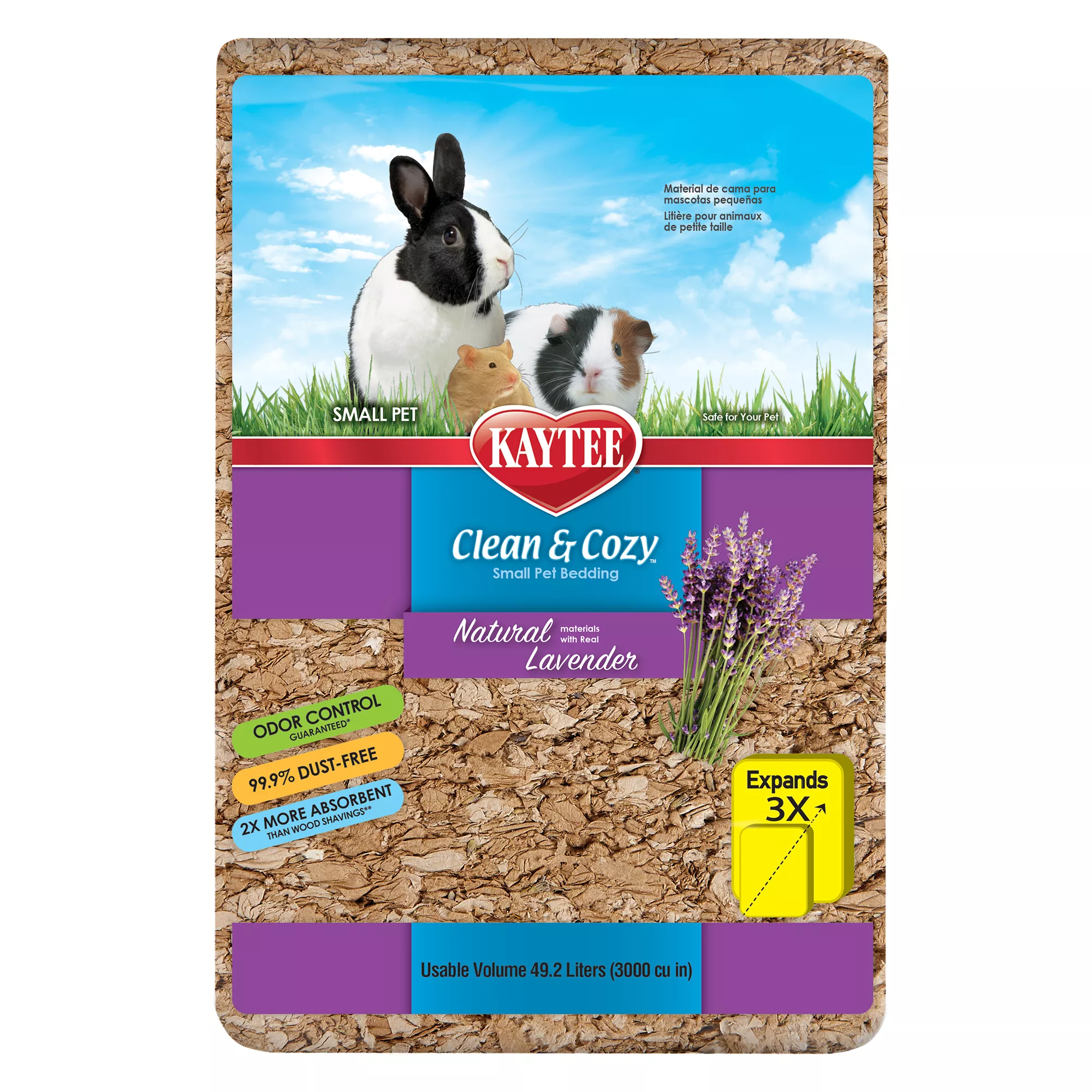 Kaytee Clean & Cozy Natural Small Pet Bedding with Lavender