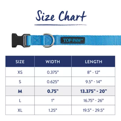 Product Top Paw® Signature Adjustable Dog Collar