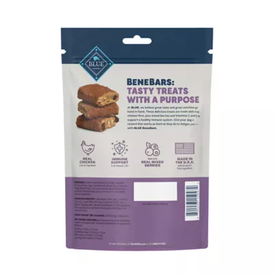 Product Blue Buffalo Benebars Natural Immune Support All Life Stage Dog Treats - Chicken & Mixed Berries