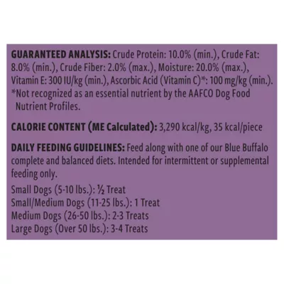 Product Blue Buffalo Benebars Natural Immune Support All Life Stage Dog Treats - Chicken & Mixed Berries