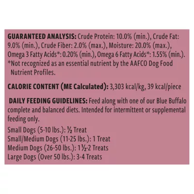 Product Blue Buffalo Benebars Natural Skin & Coat Support All Life Stage Dog Treats - Chicken & Coconut