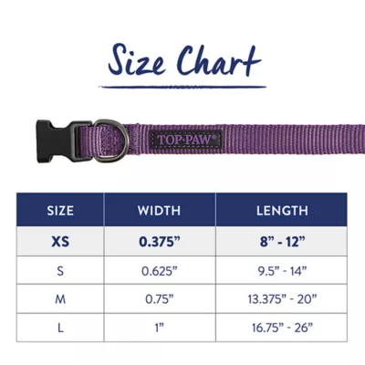 Product Top Paw® Gunmetal Nylon Dog Collar