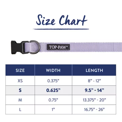 Product Top Paw® Gunmetal Nylon Dog Collar