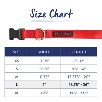 Product Top Paw® Signature Adjustable Dog Collar
